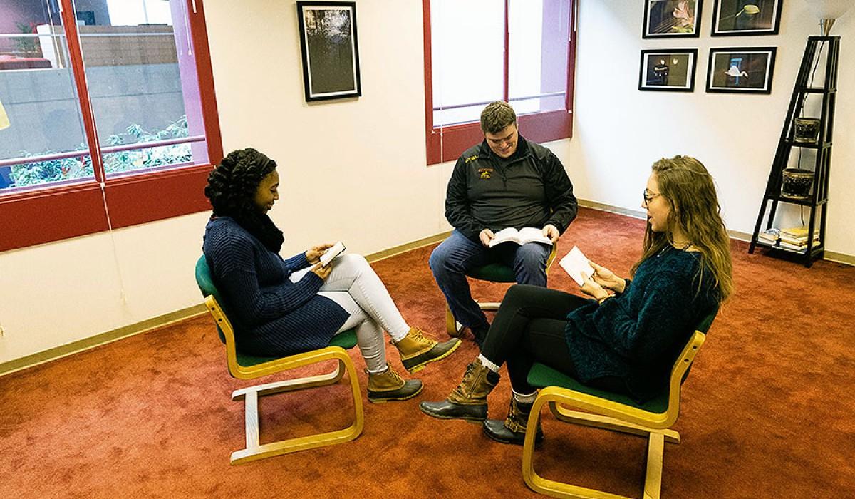 Students in Reading Room